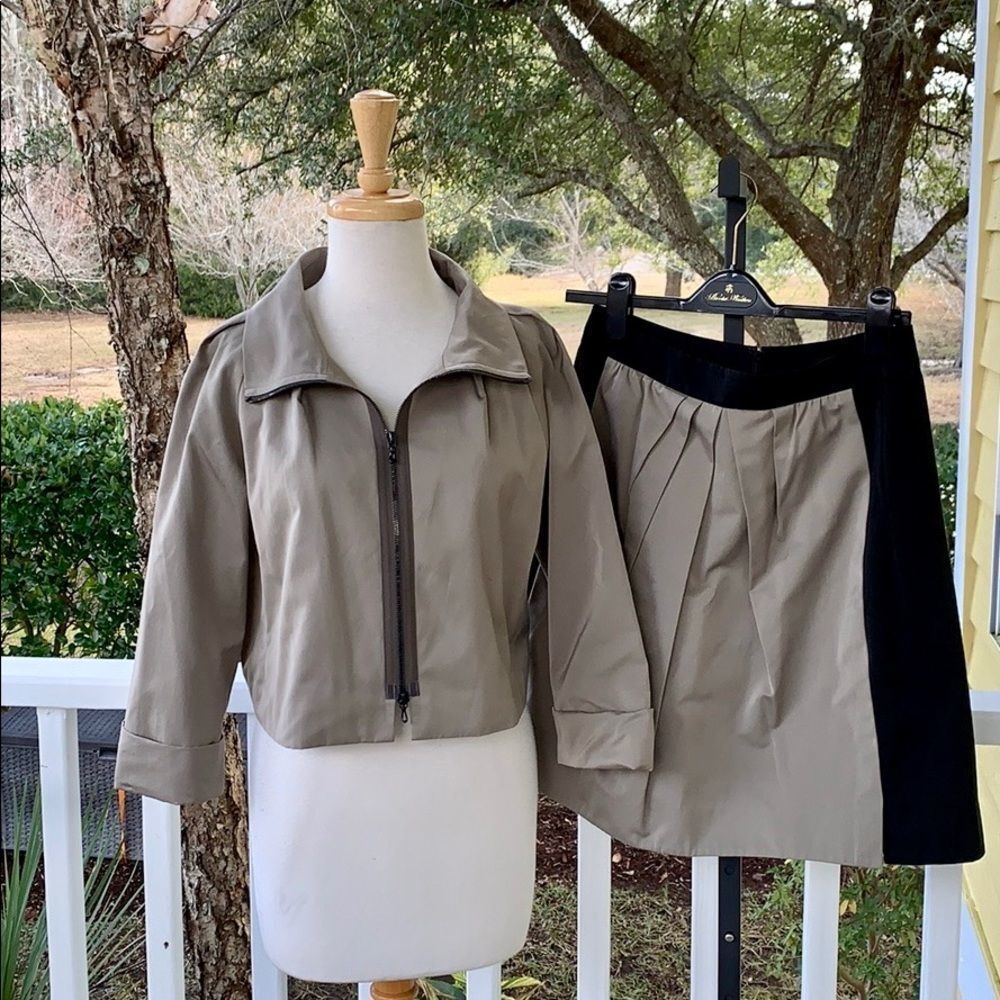 Lida Baday Crop Jacket and Skirt Set
